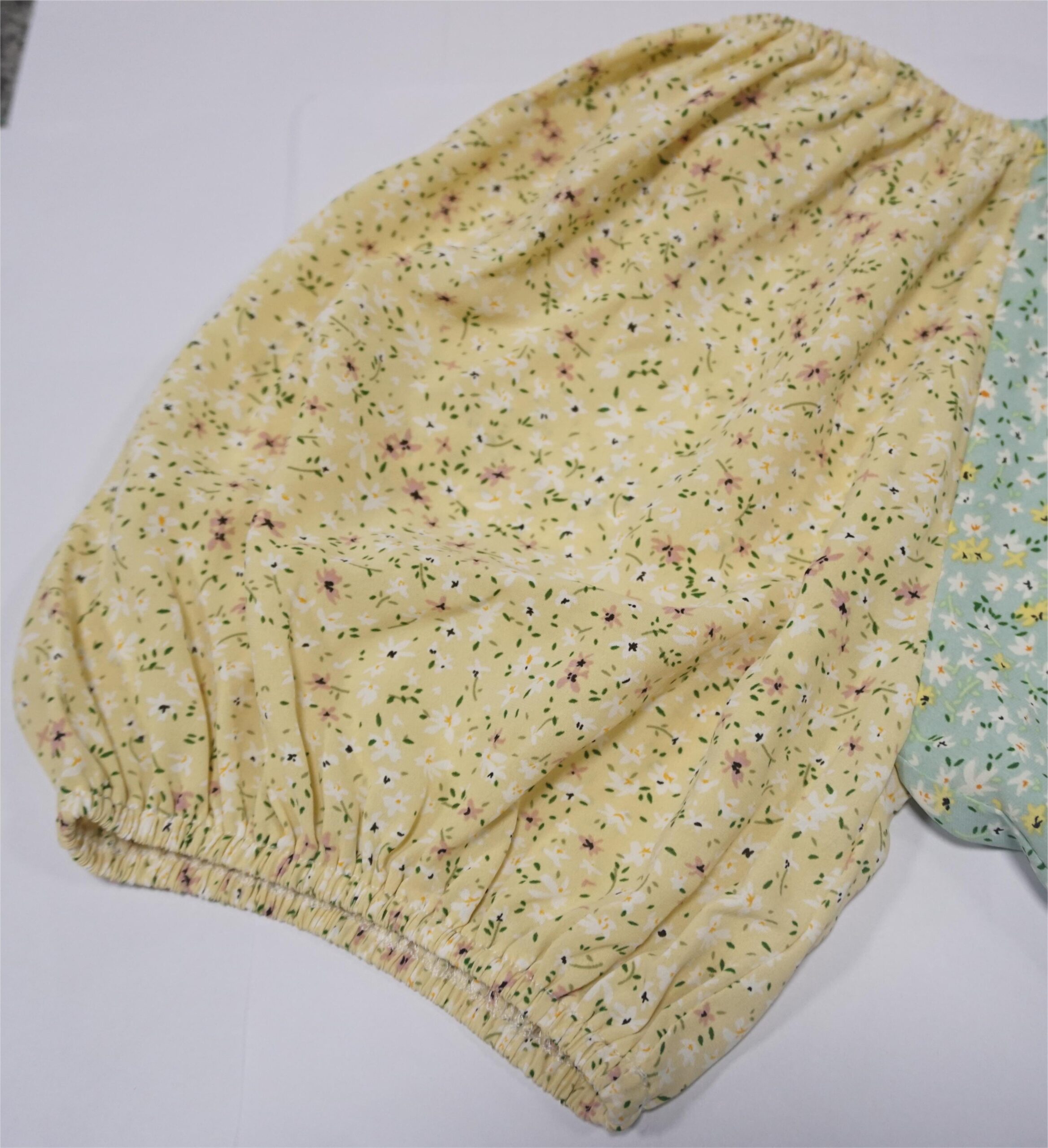 Women's Floral Patchwork Nursing Dress Square Neck Puff Sleeve Ruffle Tiered Breastfeeding Long Dress - 图片 7